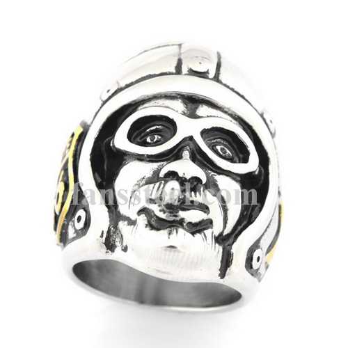 FSR12W67G route 66 star helmet cigarette  rider ring